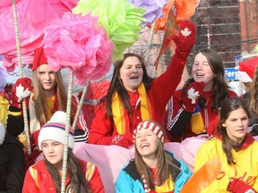 Chippewa Intermediate and Secondary School won the top prize for entries in the 2012 Santa Claus Parade by being selected best overall. Marina Point Retirement Village had the best spirit and was selected tops among service groups/organizations.