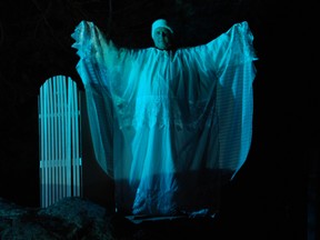 Steve Curry portrays an angel during the 2011 Holy Walk in Bruce Mines.