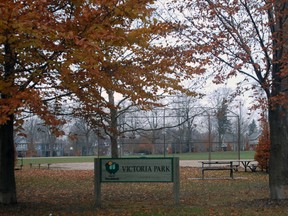 A picture of Woodstock's Victoria Park taken on Nov. 20, 2012.