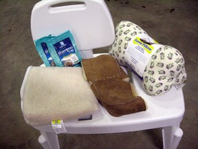 A selection of the palliative care equipment available through the Wood Buffalo Primary Care Network by request. SUPPLIED PHOTO
