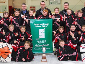 The Centre Hastings McConnell Funeral Home Peewee Grizzlies successfully defended their Regional Silver Stick Peewee 'C' championship this past weekend in Pembroke, earning a berth at the prestigious International Silver Stick in Forest in January.