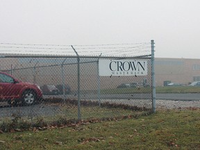 Crown North America's Gaylord Road plant in St. Thomas.