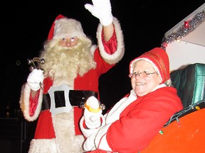 Santa Claus makes an appearance at the parade in Goderich.