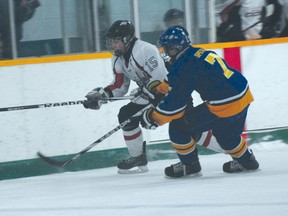The Central Plains Capitals' 5-4 triple-overtime win in Game 1 of of the Manitoba AAA Midget Hockey League playoffs in February was a memorable moment. (File photo)