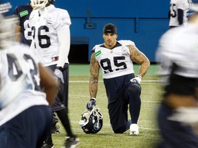 Ricky Foley and the Argonauts will play for the Grey Cup on Sunday against the Stampedes. (MICHAEL PEAKE/Toronto)