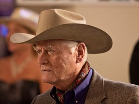 Larry Hagman, as J.R. Ewing on Dallas