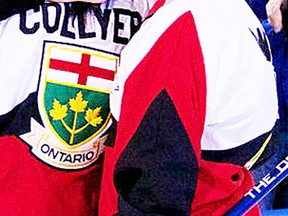 QCC skip, Caroline Deans, right, enjoys the moment after the local rink won the Dominion Insurance women's Canadian club championship Saturday in Scarborough. (Dominion photo.)