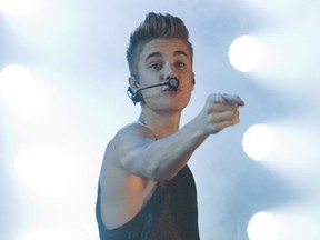 Jack Boland / QMI Agency

Stratford's Justin Bieber led an all-Canadian contingent for the Grey Cup halftime show.