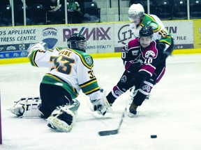 The Terriers avenged a 5-3 loss to the Virden Oil Caps on Nov. 18 with a 2-1 win in their arena on Sunday.  (File photo)