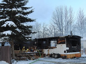 A fire tore through a trailer last week at Riverside Trailer Park. The Whitecourt Fire Department is advising residents to be vigilant when it comes to attending to heat sources in the home.
Barry Kerton | Whitecourt Star