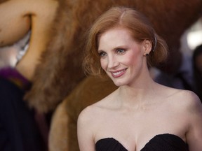 Cast member Jessica Chastain arrives for the premiere of "Madagascar 3: Europe's Most Wanted", in New York June 7, 2012. (REUTERS/Andrew Kelly)