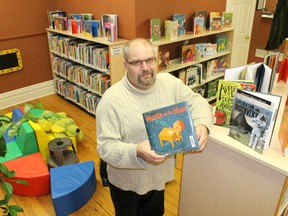 Bruce County Library Lucknow branch supervisor Grant Robertson shows off the area dedicated to a new Pre-school Storytime program that will be established for Lucknow next month. The free, weekly program starts Dec. 7 from 10-11 a.m. (TROY PATTERSON/KINCARDINE NEWS)