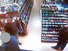 Stratford police released this photo Tuesday of a male and female wanted for a Nov. 7 theft from a business. Police are asking for the public's help identifying the suspects. Call Det. Const. Peter Kolkman at 271-4147, ext. 151 or Crime Stoppers.