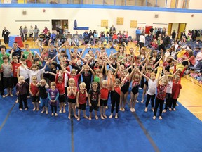 The Fairview Gymnastics Club after their year-end performance at the E.E. Oliver School gym. (Photo Courtesy Bill Kingston, Fairview Gymnastics Club)