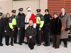 A strong community presence was put forward in support of the annual Festive RIDE program blitz on Tuesday morning at Timmins Police Service headquarters. Timmins Police Service, Ontario Provincial Police, MADD representatives, concerned citizens and jolly Old Saint Nick were in attendance