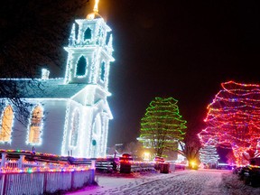 The Upper Canada Village’s Alight at Night Festival has returned again this year starting this Friday. The annual festival is close to their one million light goal making the village brighter than ever. 
Submitted photo