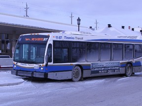 City council has to decide how to cut back service at Timmins Transit if it wants to save up to $248,000. This might include cutting late nights, Sunday's, Boxing Day and Easter Monday. Timmins Times LOCAL NEWS photo by Len Gillis.