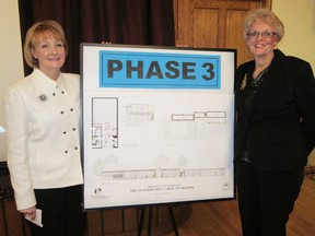 The board of directors of the Delhi Community Health Centre has plans for a 5,000-square-foot expansion. Shown are, health centre manager Linda VanLondersele, left, and long-serving board member Karon Firmani. (MONTE SONNENBERG Simcoe Reformer)