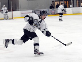 JDA Kings’ assistant captain Nolan Trudeau leads the team, and is second in the NWHL, with three game-winning goals this season. (Terry Farrrell/Daily Herald-Tribune)
