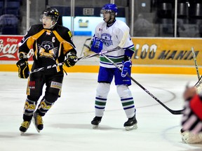 The Abitibi Eskimos have traded captain Richard Therrien, left, to the Nepean Raiders of the CCHL.