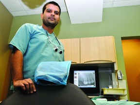 Dr. Amit Narwal, a dentist at Dentistry@Brockville deals with decayed teeth and abscesses on a daily basis (MEGAN BURKE/The Recorder and Times).