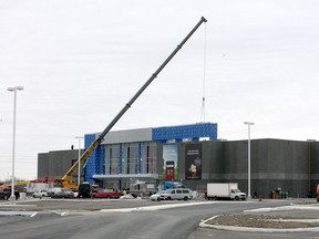 Construction continues on the new 10 screen Empire Theatre including an IMax theatre at King's Crossing on Division Street near the 401. The theatre is scheduled to open on December 18th with their grand opening scheduled for Dec. 21.
Ian MacAlpine The Whig-Standard