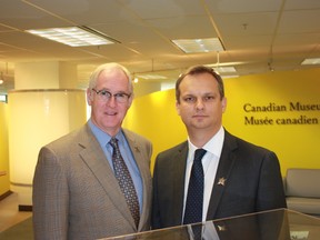 CMHR President & CEO Stuart Murray hosts Igor Girenko, Russian Embassy to Canada. (SUPPLIED)