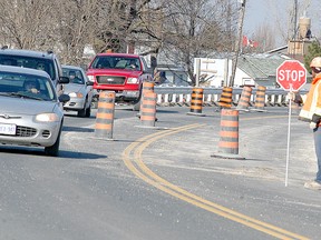 Work on Highway 40 between Chatham and Wallaceburg is nearing completion. DAVID GOUGH/Courier Press/david.gough@sunmedia.ca