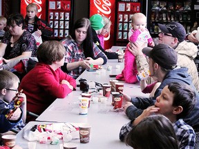 Parents and their children came out in droves to see Santa, take a horse cart ride and write letters to jolly St. Nick on Saturday as part of the Downtown Timmins BIA's annual Christmas Festival. Each child was given a gift from Santa, all for a donation to the Timmins Food Bank