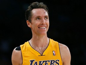 Los Angeles Lakers point guard Steve Nash is reportedly fighting his ex-wife in court. (REUTERS)