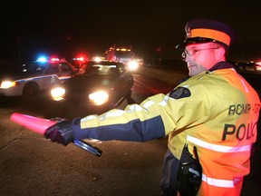 The local RCMP will be beginning holiday checkstops on Dec. 3 in hopes of catching drivers engaging in high risk driving behaviours over the Christmas holidays. The checkstops will run until Jan. 2. (ROBIN DUDGEON/THE DAILY GRAPHIC/QMI AGENCY)