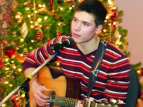 Kenora singer/songwriter Ryan Van Belleghem closes out the ninth annual Kenora and Lake of the Woods District Community Foundation Festival of Trees Saturday.
GARETT WILLIAMS/Daily Miner and News