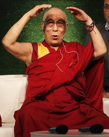 The Dalai Lama: Head of state and spiritual leader of Tibet.Twitter handle: DalaiLama(REUTERS/Vivek Prakash)