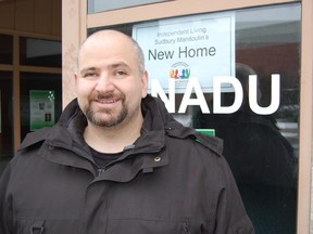 Independent Living of Sudbury Manitoulin's executive director, Rob DiMeglio, stands outside the organization's new home at 125 Durham Street. Jonathan Migneault The Sudbury Star