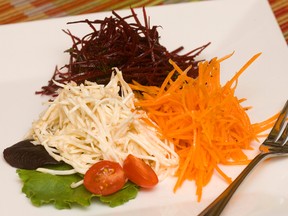Celery root, beets and carrots salads. (Mike Hensen/QMI Agency)