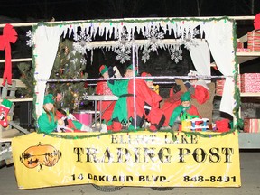 The Elliot Lake Trading Post float won the Best Overall in this year’s Elliot Lake Santa Claus Parade.									
Photo by KEVIN McSHEFFREY/THE STANDARD/QMI AGENCY