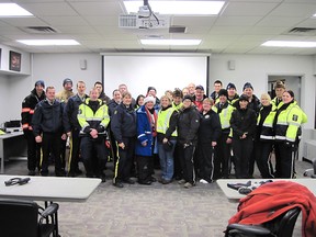 Fort Saskatchewan's Candy Cane Checkstop crew gears up for its first weekend on local roads.
Photo Supplied