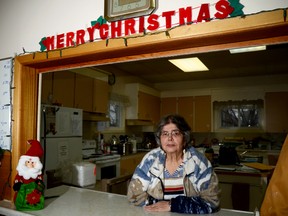 Trenton Seniors Club 105 president Betty Jenkins is seen here Tuesday afternoon. Jenkins is nerve -wracked about the lack of donations the club has received for their free Christmas dinner for seniors. This is the second year she is organizing the dinner for those seniors who would usually be alone during the holidays season. 
EMILY MOUNTNEY/TRENTONIAN/QMI AGENCY