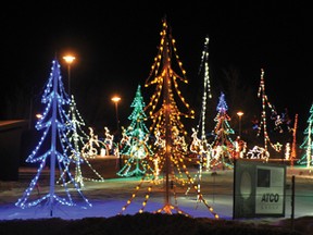 Airdrie’s Festival of Lights at Nose Creek Park opened on Saturday. The free display is open nightly in December from 6 to 9 p.m. Donations to the food bank are accepted on site. 
JAMES EMERY/AIRDRIE ECHO