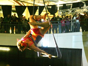 During the grand finale event last year at the Craze, the New Year’s Eve celebration at MacDonald Island Park, the Aerial Angels took to the skies, delighting spectators with their high-flying acrobatic routines. TODAY FILE PHOTO