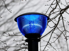 The "blue lights" at Queen's - the university's emergency alert system.