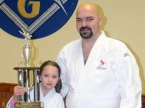 Paralympian Tony Walby was on hand Sunday at the Quinte Judo Club to present eight-year-old Michelle Currie with the club's 25th annual Judoka of the Year award.