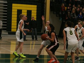 The Memorial Comp junior girls and boys basketball teams held their annual basketball tournament last week, with the girls winning twice before losing out in the consolation final while the boys squad dropped both of their games. Here, Memorial and St. Peter of the Apostle hooked up to get things going, with SPA coming out the winner.