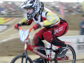 Local BMX racer Austin Milne finished second at an invitational race in Oklahoma last month and third overall in his Minnesota circuit for the 2011 season, good enough to earn him the jump from intermediate to expert — one step below professional — next season.
HANDOUT PHOTO/ Charise Parent