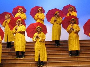 The ensemble of Singin' in the Rain.