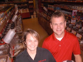 Andrea and Richard Gruener are the owners of the Bulk Barn franchise that opens this week on Queensway West near the intersection of highways 3 and 24. Commercial expansion continues on Simcoe’s highway strip. (DANIEL R. PEARCE Simcoe Reformer)