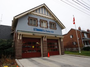 The Runnymede Rd. “Pumper 424” firehouse is slated to close as part of proposed city budget cuts. (CRAIG ROBERTSON/Toronto Sun)