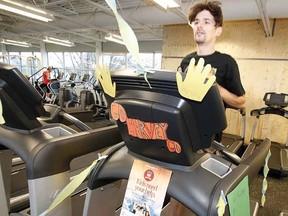Harvey Boyd spent his Sunday morning running 21 kilometres on a treadmill to raise money for the local YMCA's Strong Kids campaign.