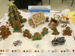 The Community Wellness Project's gingerbread village was recognized with the People's Choice Award at a tea celebrating Gingerbread Lane, a charitable event raising consciousness about homelessness. 
JON THOMPSON/Daily Miner and News