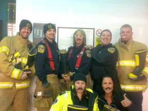 Members of the Drayton Valley/Brazeau County Fire Services held two boot drives in November to collect money for Movember.